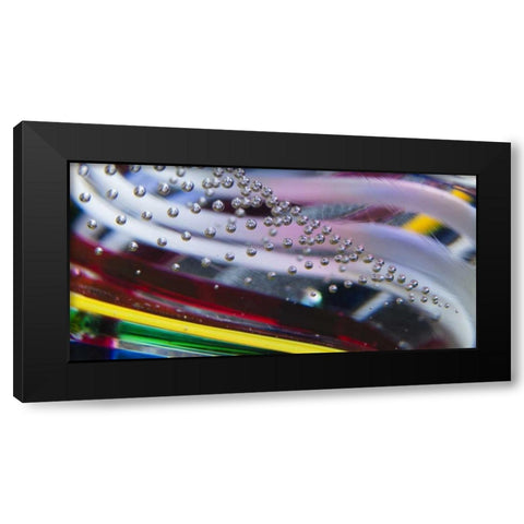 Indiana, Carmel Close-up of a glass paperweight Black Modern Wood Framed Art Print by Kaveney, Wendy