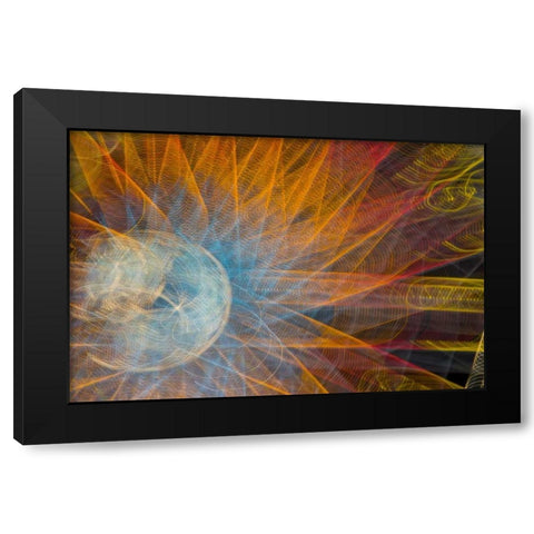 Indiana, Indianapolis, State Fair Ferris wheel Black Modern Wood Framed Art Print with Double Matting by Kaveney, Wendy