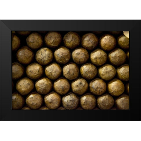 Louisiana, New Orleans Abstract of cigars Black Modern Wood Framed Art Print by Kaveney, Wendy