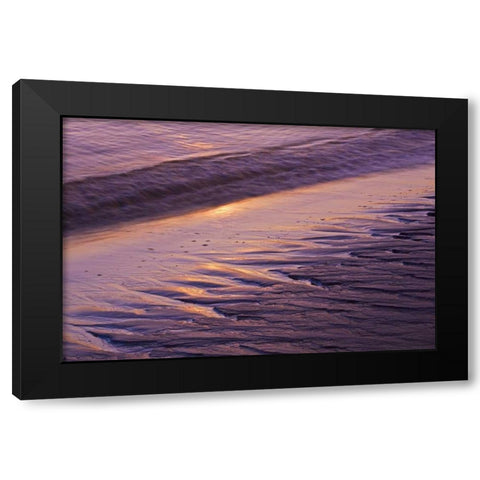 ME, Phippsburg Sunrise on Popham Beach Black Modern Wood Framed Art Print with Double Matting by Clemons, Kathleen