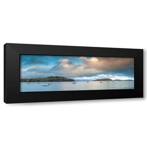 Maine-Mt Desert Island-Bar Harbor-view of Frenchman Bay-autumn Black Modern Wood Framed Art Print with Double Matting by Bibikow, Walter