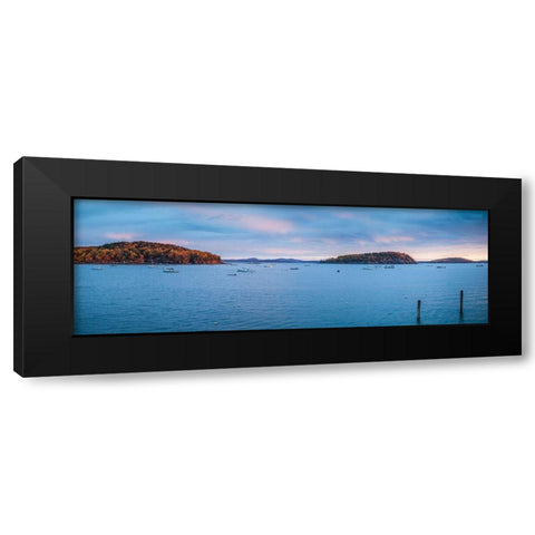 Maine-Mt Desert Island-Bar Harbor-view of Frenchman Bay-autumn Black Modern Wood Framed Art Print with Double Matting by Bibikow, Walter
