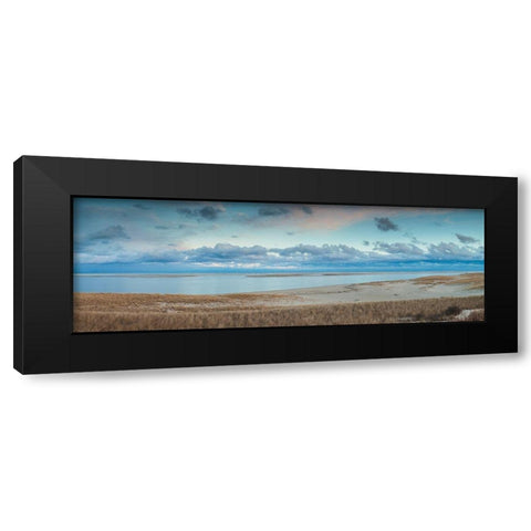 New England-Massachusetts-Cape Cod-Chatham-Chatham Light Beach-dusk Black Modern Wood Framed Art Print with Double Matting by Bibikow, Walter