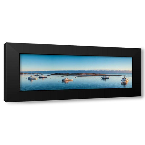 New England-Massachusetts-Cape Cod-Chatham-Chatham Harbor-dawn Black Modern Wood Framed Art Print by Bibikow, Walter
