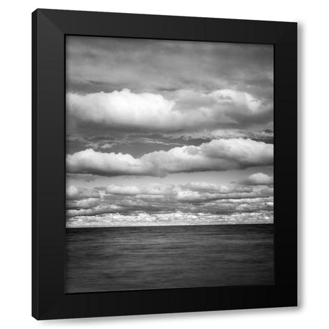 USA-Michigan-Mackinac Island Lake Huron Black Modern Wood Framed Art Print with Double Matting by Collins, Ann