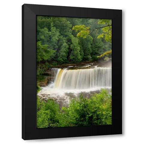 Upper Tahquamenon Falls-Tahquamenon Falls State Park-Upper Peninsula-Michigan Black Modern Wood Framed Art Print by Majchrowicz, Alan