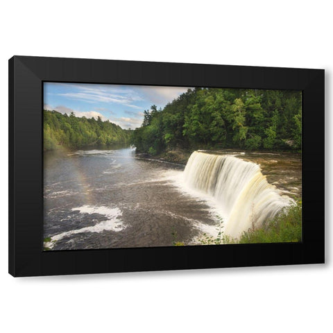 Upper Tahquamenon Falls-Tahquamenon Falls State Park-Upper Peninsula-Michigan Black Modern Wood Framed Art Print by Majchrowicz, Alan