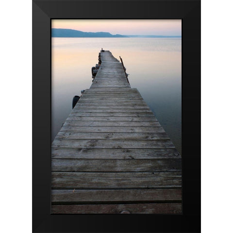 Munising Bay Sunset-Michigan-USA Black Modern Wood Framed Art Print by Miller, Anna