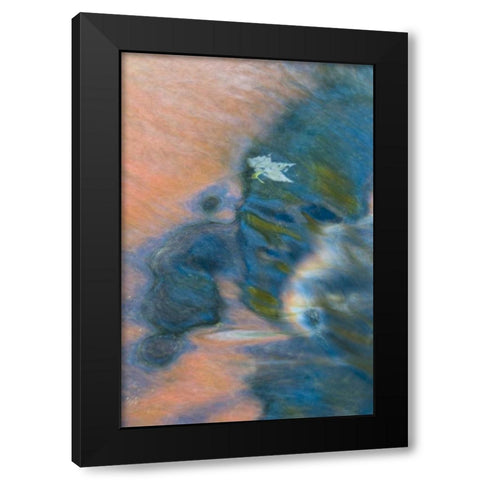 Michigan, Upper Peninsula Bond Falls reflections Black Modern Wood Framed Art Print by Rotenberg, Nancy