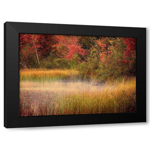 US-Michigan-Upper Peninsula Thornton Lake Black Modern Wood Framed Art Print with Double Matting by Eggers, Julie