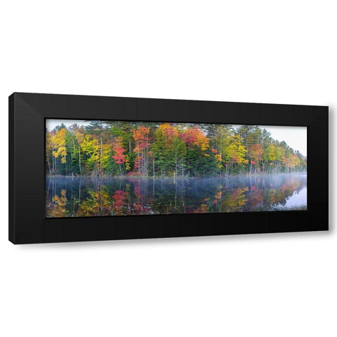 Council Lake in fall-Alger County-Michigan Black Modern Wood Framed Art Print by Day, Richard and Susan