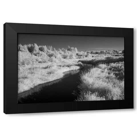 USA-Minnesota-Mississippi River Headwaters region-Mississippi River Black Modern Wood Framed Art Print with Double Matting by Hawkins, Peter