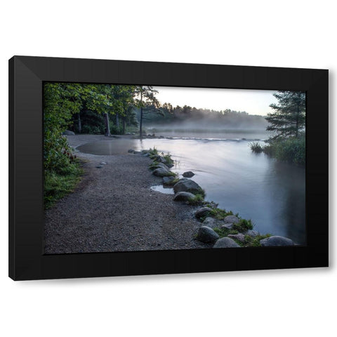 USA-Minnesota-Itasca State Park-Mississippi Headwaters Black Modern Wood Framed Art Print by Hawkins, Peter