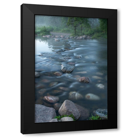 USA-Minnesota-Itasca State Park-Mississippi Headwaters Black Modern Wood Framed Art Print by Hawkins, Peter