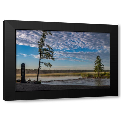 USA-Minnesota-Itasca State Park-Mississippi Headwaters Black Modern Wood Framed Art Print by Hawkins, Peter