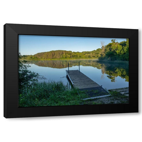 USA-Minnesota-Itasca State Park-Ozawindib Boat Lunch Black Modern Wood Framed Art Print with Double Matting by Hawkins, Peter