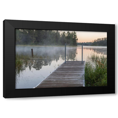 USA-Minnesota-Itasca State Park-Lake Itasca Black Modern Wood Framed Art Print with Double Matting by Hawkins, Peter