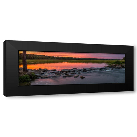 USA-Minnesota-Itasca State Park-Mississippi Headwaters Black Modern Wood Framed Art Print with Double Matting by Hawkins, Peter