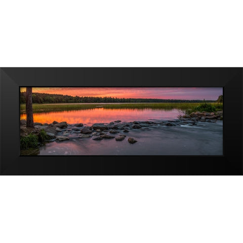 USA-Minnesota-Itasca State Park-Mississippi Headwaters Black Modern Wood Framed Art Print by Hawkins, Peter