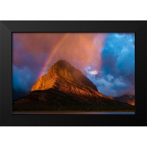 Glacier National Park-Grinnell Black Modern Wood Framed Art Print by Theodore, George