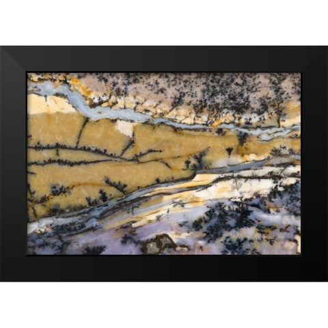 USA, Nevada Close-up of amethyst sage agate Black Modern Wood Framed Art Print by Kirkland, Dennis