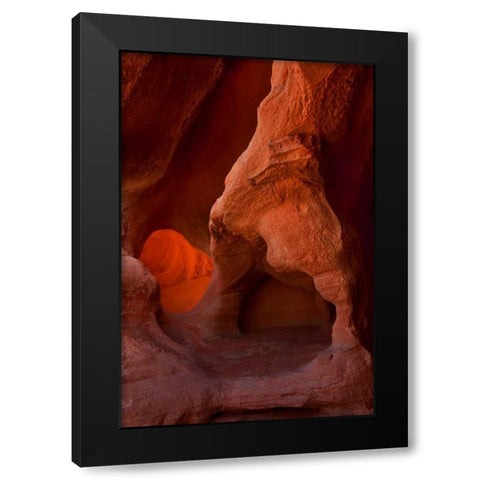 Nevada, Valley of Fire SP Eroded sandstone Black Modern Wood Framed Art Print with Double Matting by Grall, Don