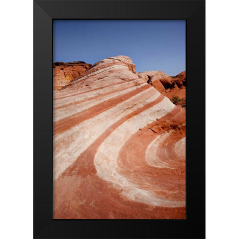 Nevada, Valley of Fire SP Striped sandstone Black Modern Wood Framed Art Print by Grall, Don