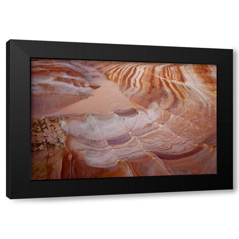 Nevada, Valley of Fire SP Striped sandstone Black Modern Wood Framed Art Print by Grall, Don