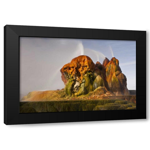 Nevada, Black Rock Desert View of the Fly Geyser Black Modern Wood Framed Art Print by Illg, Cathy and Gordon