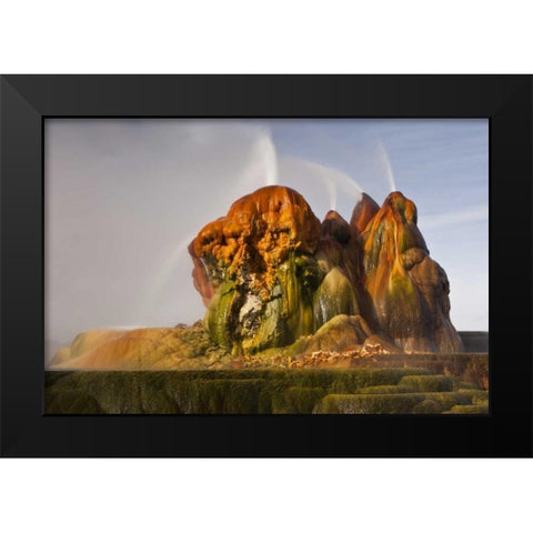 Nevada, Black Rock Desert View of the Fly Geyser Black Modern Wood Framed Art Print by Illg, Cathy and Gordon