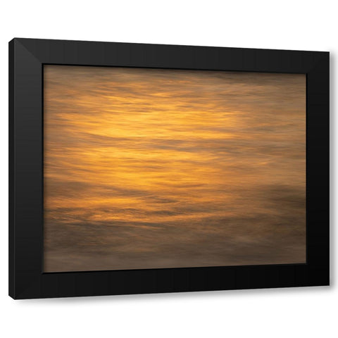 USA-New Jersey-Cape May National Seashore Ocean reflections at sunset Black Modern Wood Framed Art Print by Jaynes Gallery