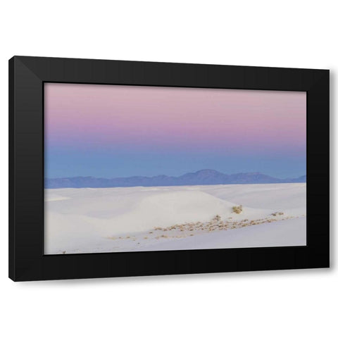 New Mexico, White Sands NM Desert at sunset Black Modern Wood Framed Art Print by Illg, Cathy and Gordon