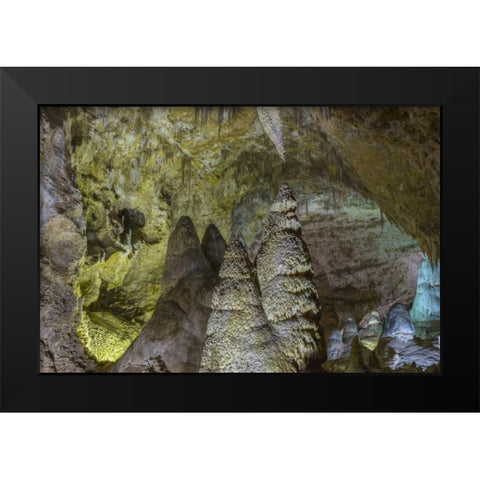 New Mexico, Carlsbad Caverns Scenic of cavern Black Modern Wood Framed Art Print by Paulson, Don