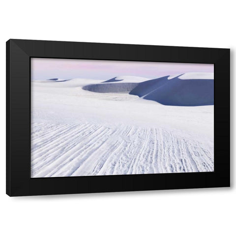 New Mexico, White Sands NM Desert landscape Black Modern Wood Framed Art Print by Paulson, Don