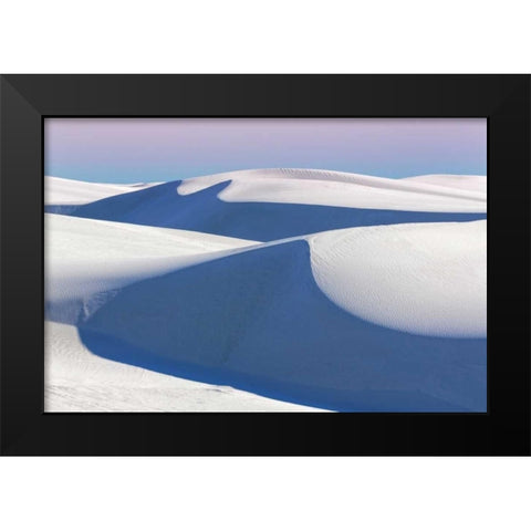 New Mexico, White Sands NM Desert landscape Black Modern Wood Framed Art Print by Paulson, Don