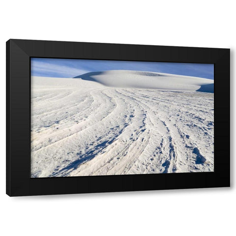 New Mexico, White Sands NM Desert landscape Black Modern Wood Framed Art Print by Paulson, Don