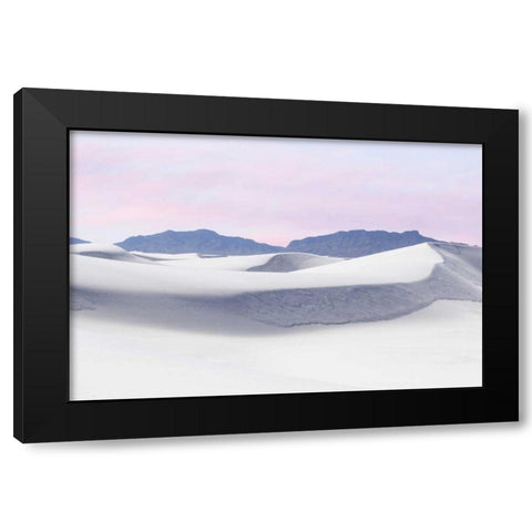 New Mexico, White Sands NM Desert landscape Black Modern Wood Framed Art Print with Double Matting by Paulson, Don