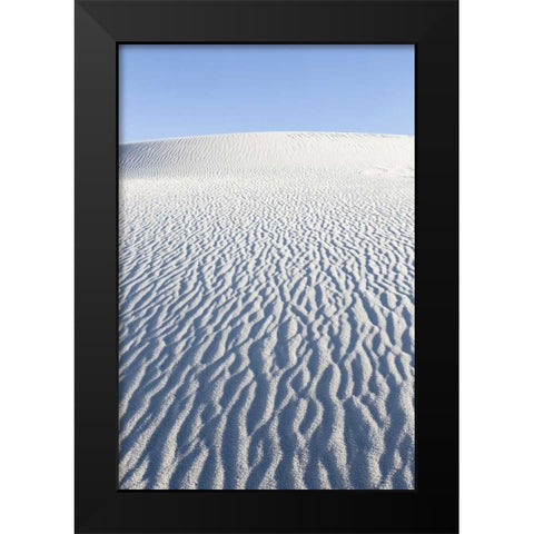New Mexico, White Sands NM Desert landscape Black Modern Wood Framed Art Print by Paulson, Don