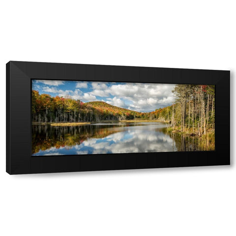 USA-New York-Adirondacks Autumn afternoon at Raquette Brook Black Modern Wood Framed Art Print by Collins, Ann