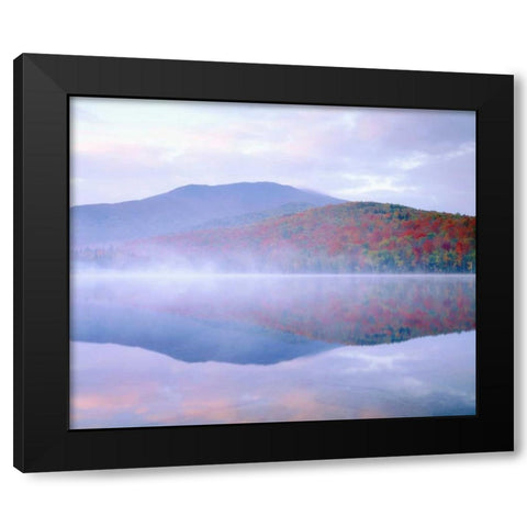 NY, Adirondack Mts Algonquin Peak and Autumn Black Modern Wood Framed Art Print by Talbot Frank, Christopher
