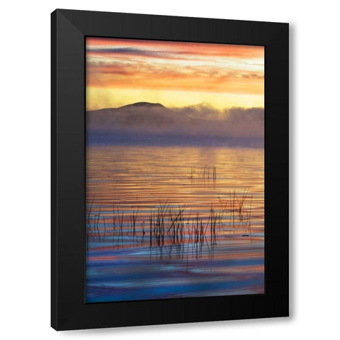 New York, Adirondack Mts Racquette Lake, sunrise Black Modern Wood Framed Art Print with Double Matting by Rotenberg, Nancy