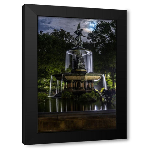 USA-New York Central Park Black Modern Wood Framed Art Print with Double Matting by Looney, Hollice
