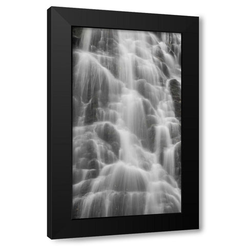 North Carolina, Blue Ridge Crabtree Falls Black Modern Wood Framed Art Print with Double Matting by Paulson, Don