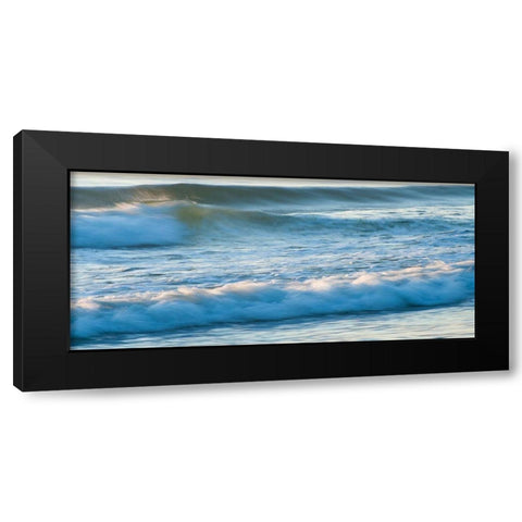 Moving Water-Abstract Black Modern Wood Framed Art Print with Double Matting by Theodore, George