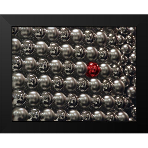OR, Portland Silver glass Christmas ornaments Black Modern Wood Framed Art Print by Terrill, Steve