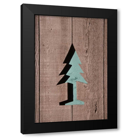 OR, Mount Hood NF US Forest Service symbol Black Modern Wood Framed Art Print by Paulson, Don