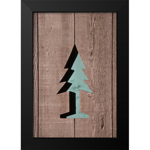 OR, Mount Hood NF US Forest Service symbol Black Modern Wood Framed Art Print by Paulson, Don