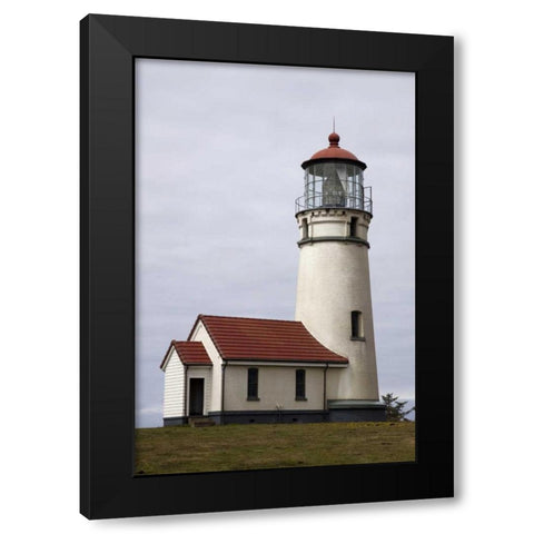 OR, Cape Blanco Oldest standing lighthouse Black Modern Wood Framed Art Print with Double Matting by Kaveney, Wendy