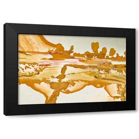 Oregon Close-up of Owyhee Picture Jasper stone Black Modern Wood Framed Art Print by Kirkland, Dennis