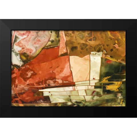 Oregon, Owyhee River Valley Morrisonite Jasper Black Modern Wood Framed Art Print by Kirkland, Dennis